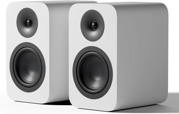 Bookshelf Speakers ,  Passive Studio Speaker ,  160W White Stereo Sound System Wooden losure for Home Theater/TV/Desktop/Indoor