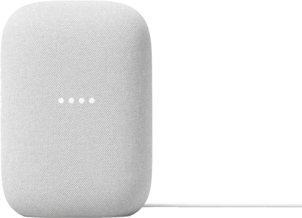Audio Bluetooth Speaker - Wireless Music Streaming, Powerful Sound, Assistant Built-in, Wi-Fi and Bluetooth Connectivity, Smart Home Control, Stereo Pairing (Chalk)