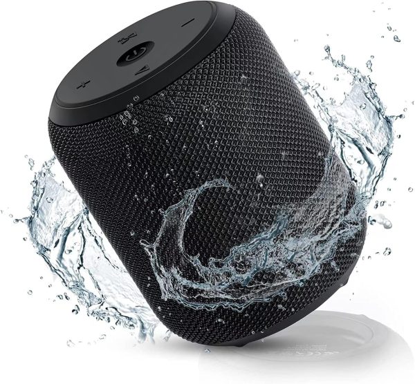 Bluetooth Speakers, 15W Portable Speakers Bluetooth Wireless V5.0 with Stereo Sound, Active Extra Bass, IPX6 Waterproof Shower Speaker, Double Pairing, for Party, Home Theater, Game Theater